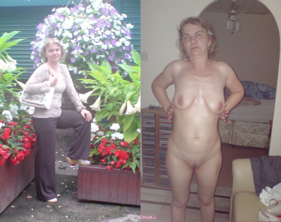 Polish amateur Ewa dressed / undressed — 15