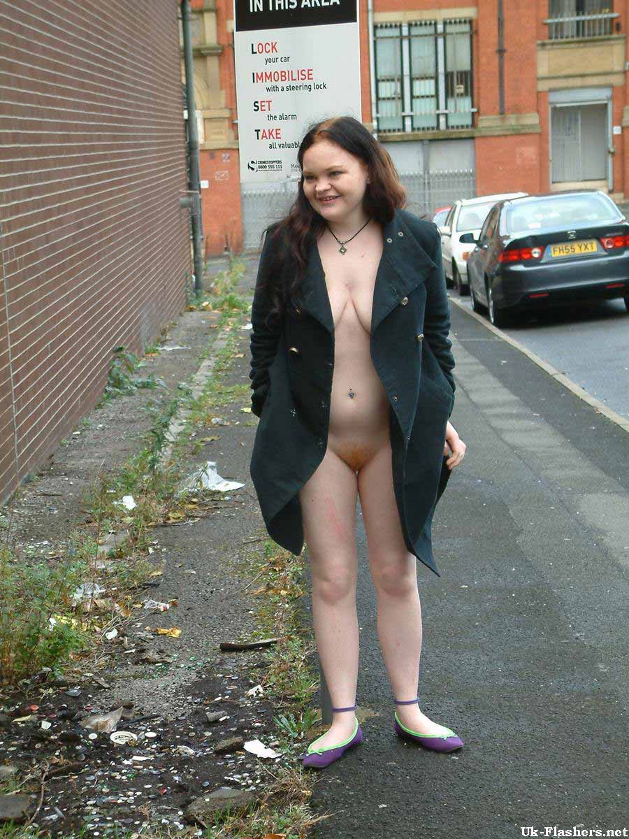 Redhead Chubby UK Flasher Angel — 23