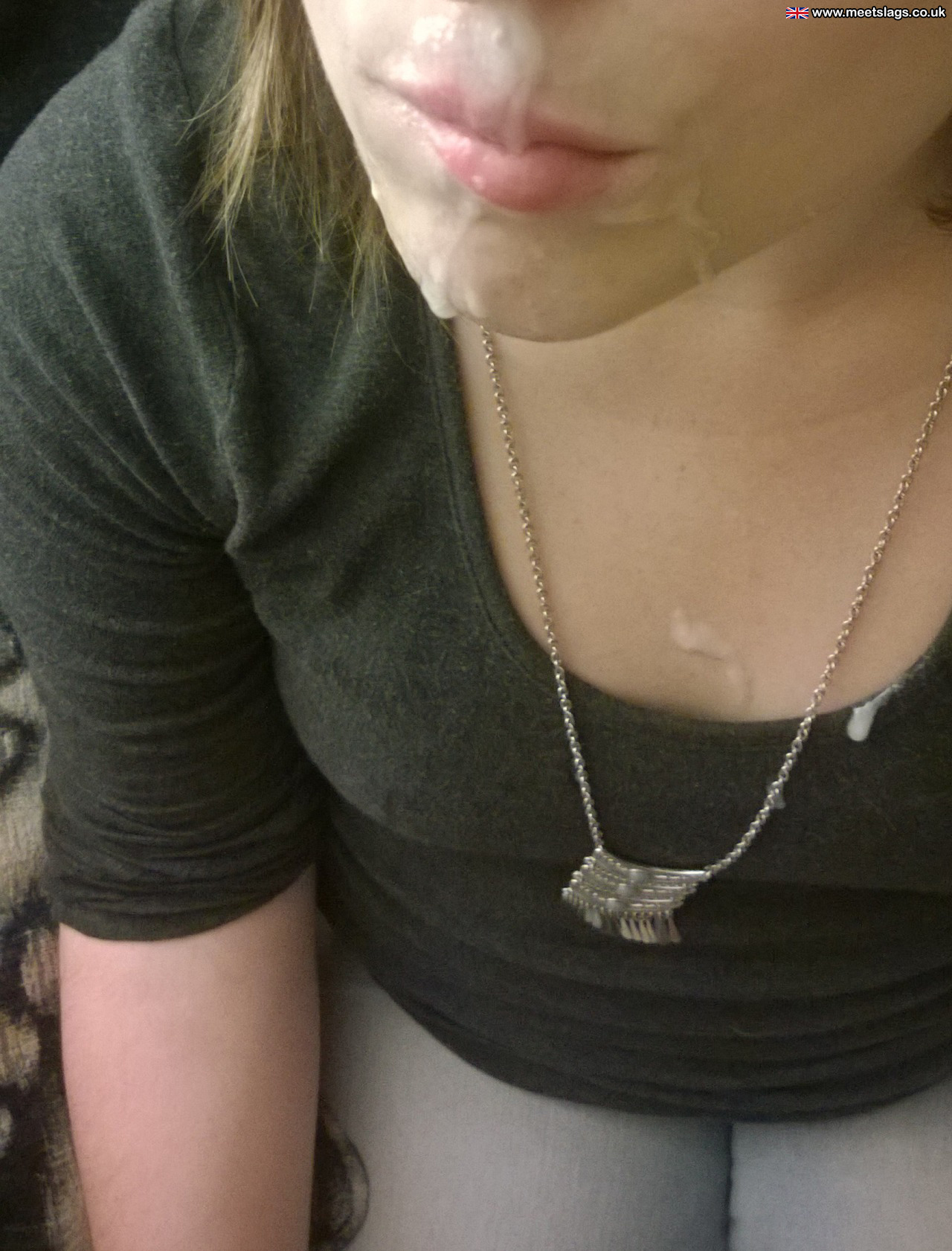 cumslut with cum on clothes — 15
