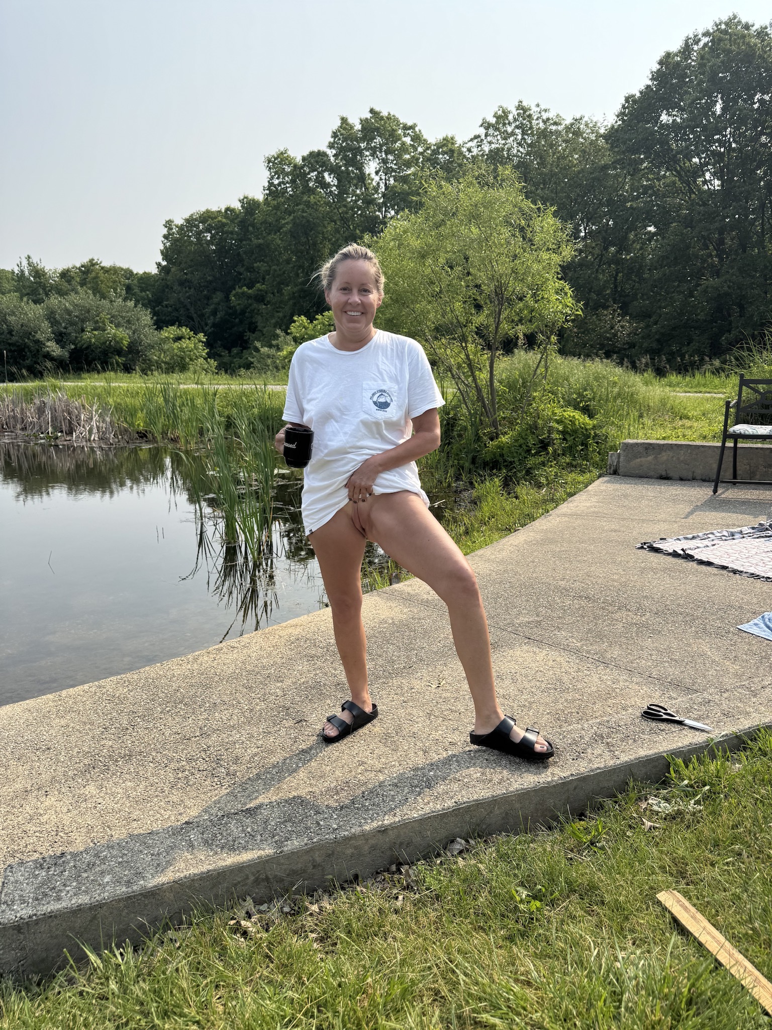 Fun with my wife outdoors nude edition — 25