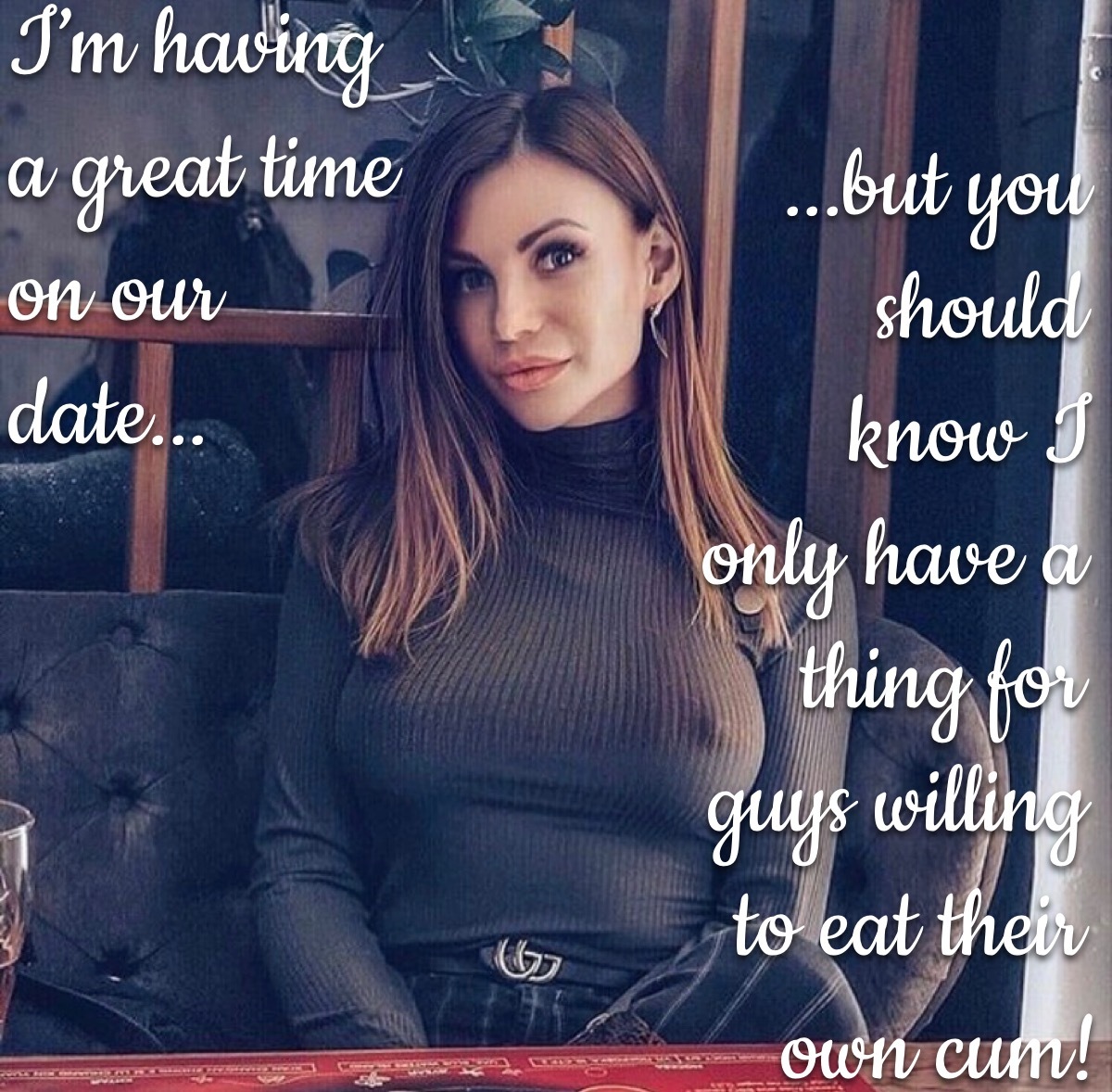 Cum fetish captions — 12