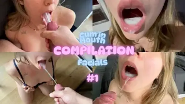 Cum in Mouth & Facial Cumshots Compilation #1 - Mia Queen